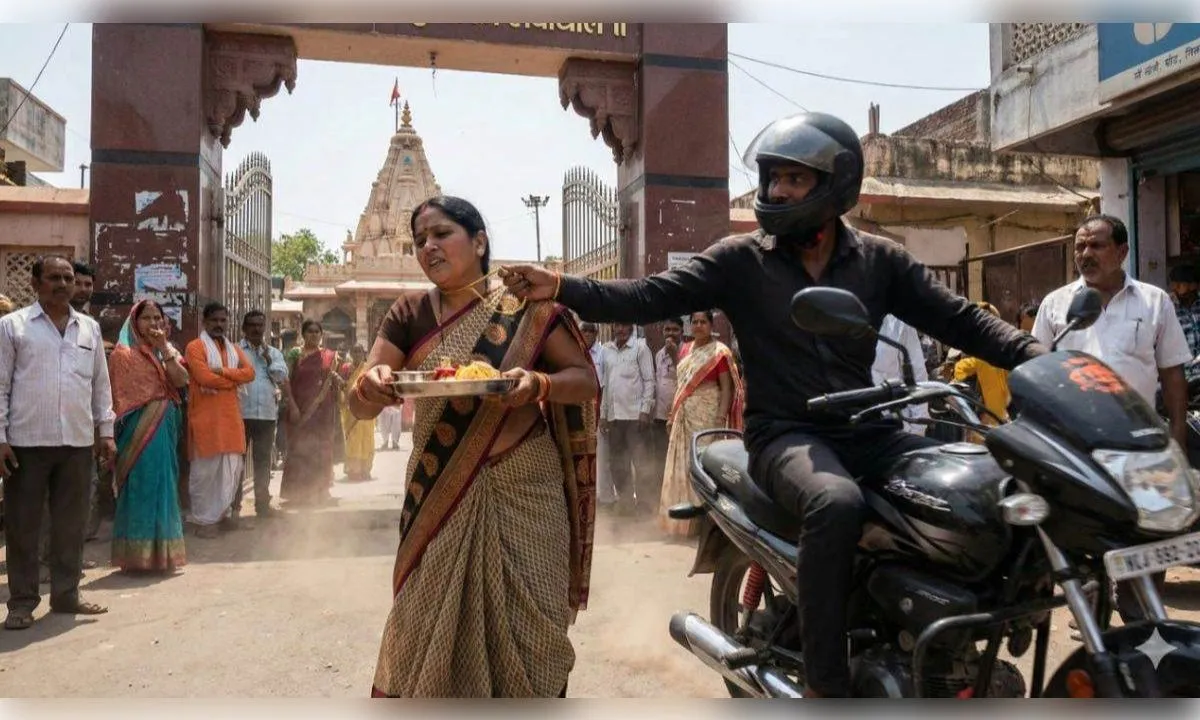  बुजुर्ग महिला से दिनदहाड़े चेन झपटकर भाग निकला बदमाश