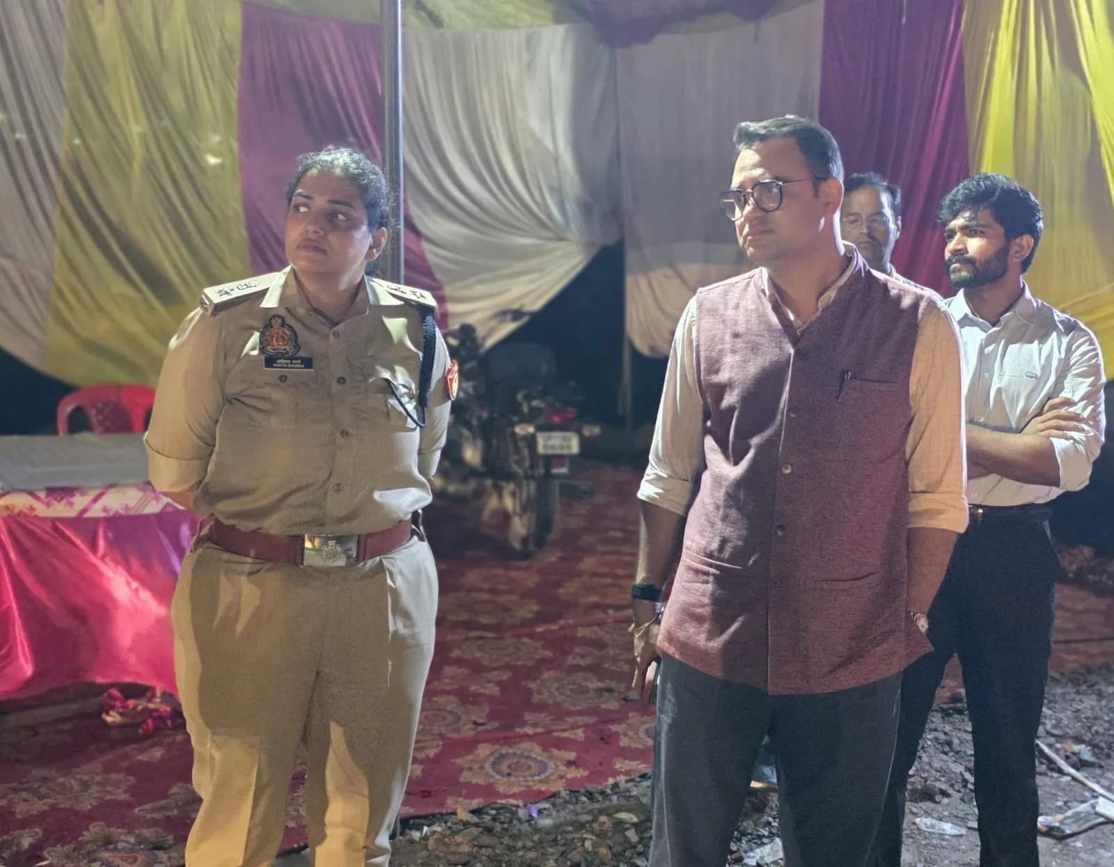 डीएम-एसएसपी ने देर रात किया कांवड़ यात्रा मार्ग का स्थलीय निरीक्षण 