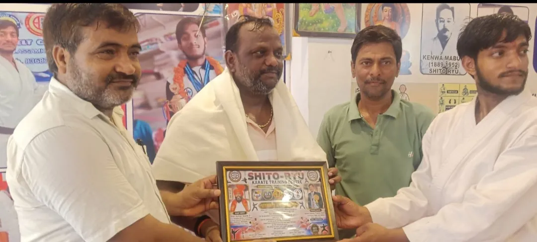 राष्ट्रीय कराटे चैंपियनशिप के पदक विजेताओं का भव्य सम्मान 
