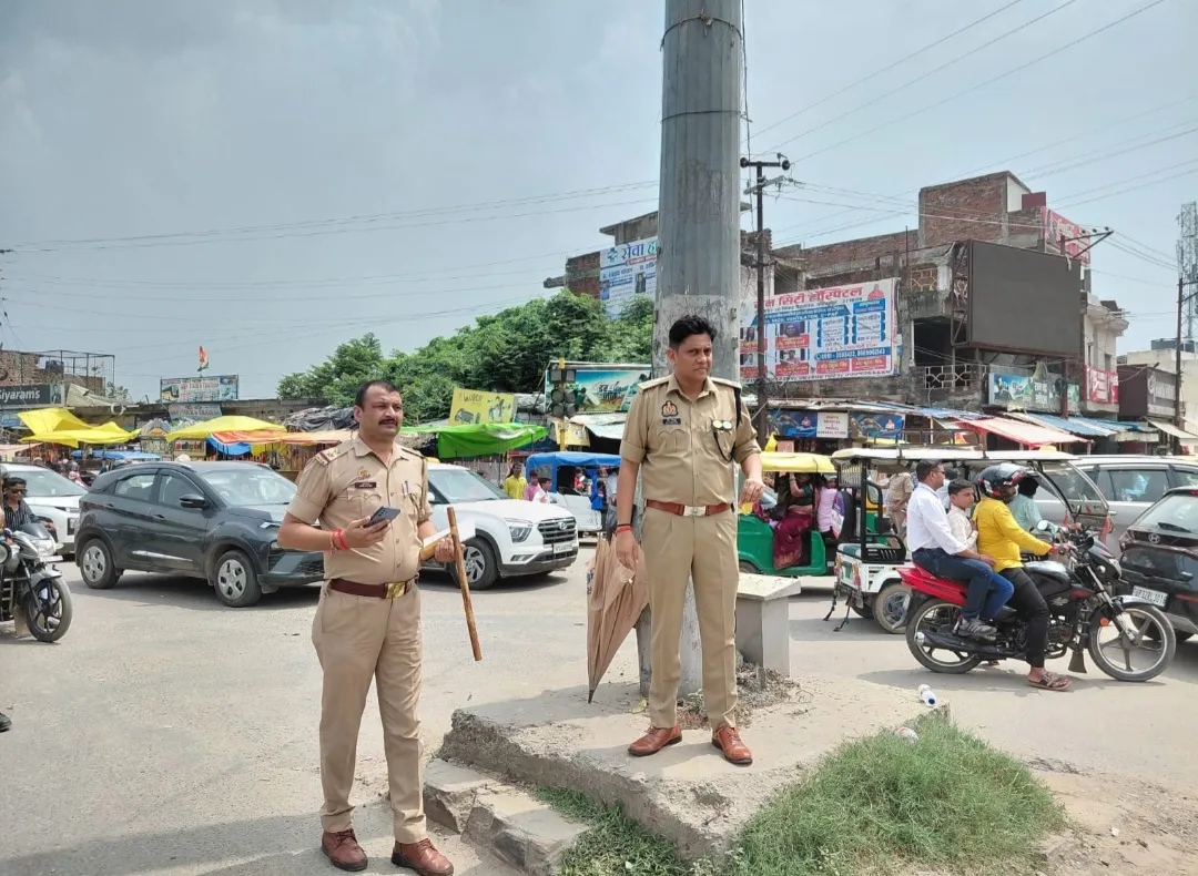 नौसड़ में यातायात व्यवस्था का एसएसपी ने लिया जायजा, दिए जरूरी निर्देश