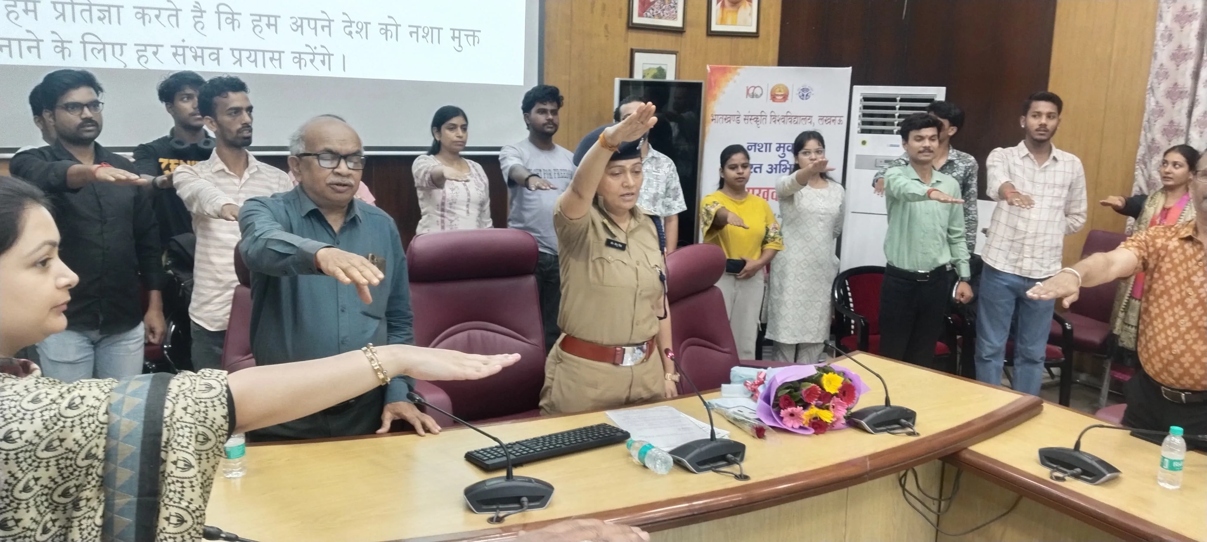 भातखण्डे विवि में नशा मुक्त जीवन पर चर्चा 