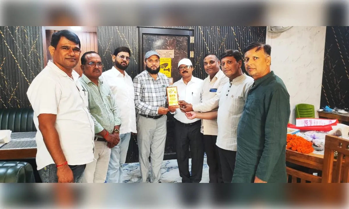 जिला IT सेल प्रभारी का किया गया भव्य स्वागत एवं अभिनंदन