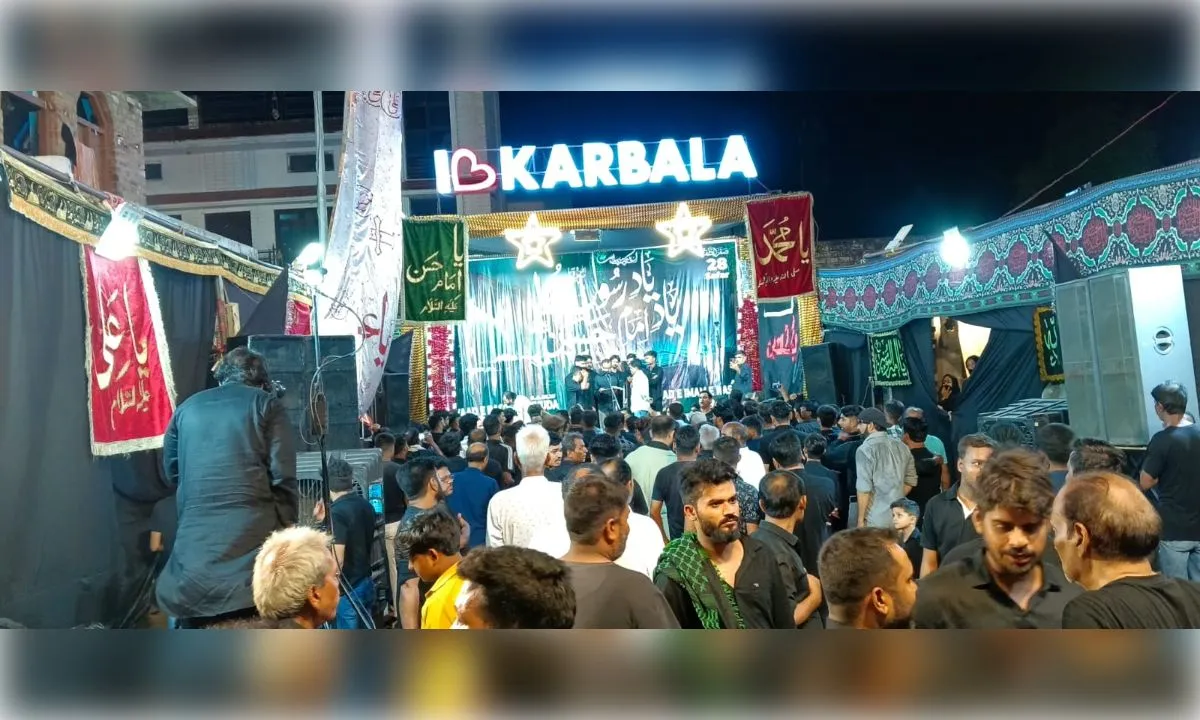 उतरौला में शबेदारी के बाद निकला जुलूस-ए-इमाम-ए-हसन