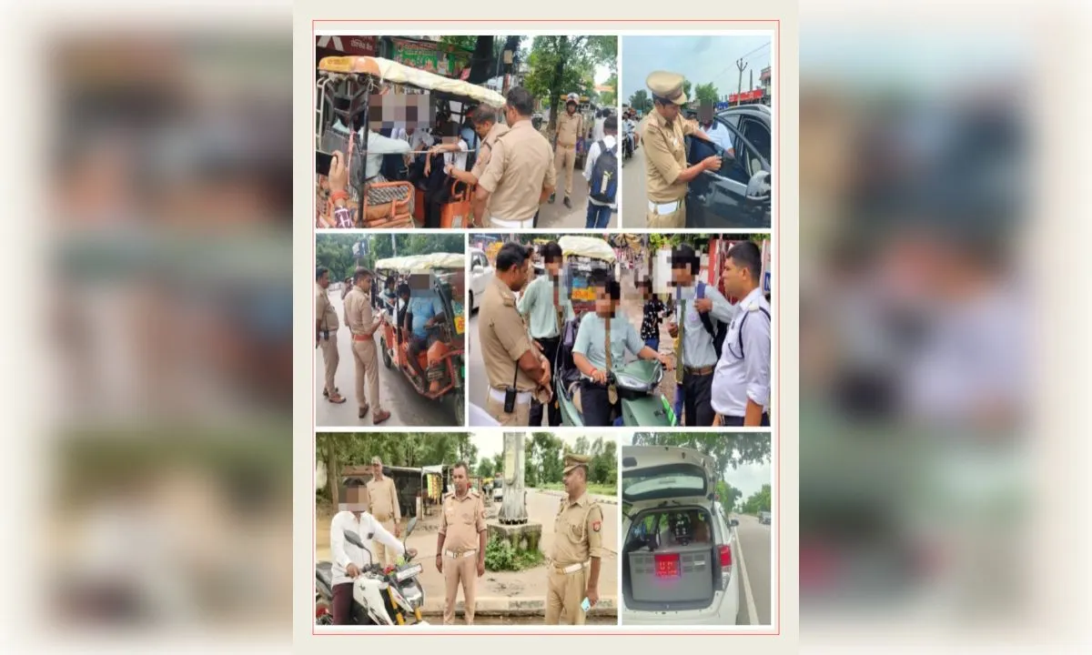 सड़क सुरक्षा को लेकर बहराइच में यातायात पुलिस की बड़ी कार्रवाई