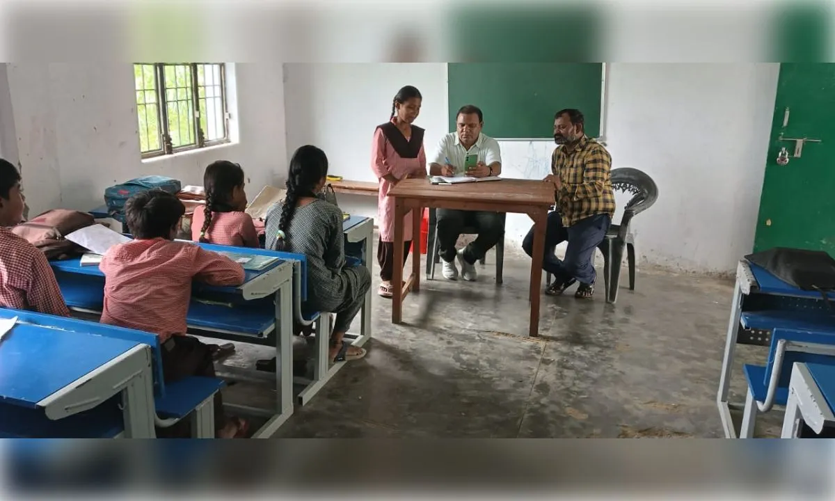 यूपीएस इमिलिया में एआरपी ने किया औचक निरीक्षण, बच्चों से पूछे सवाल