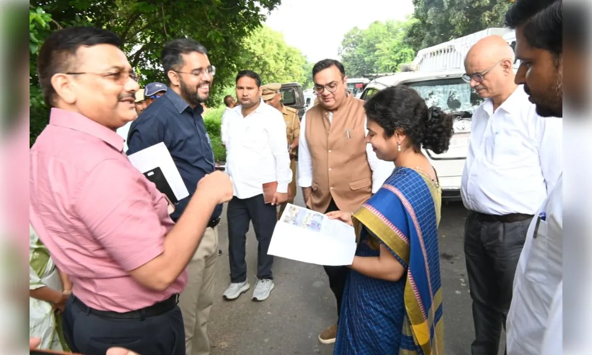 दो निर्माण परियोजनाओं का आयुक्त ने किया स्थलीय निरीक्षण