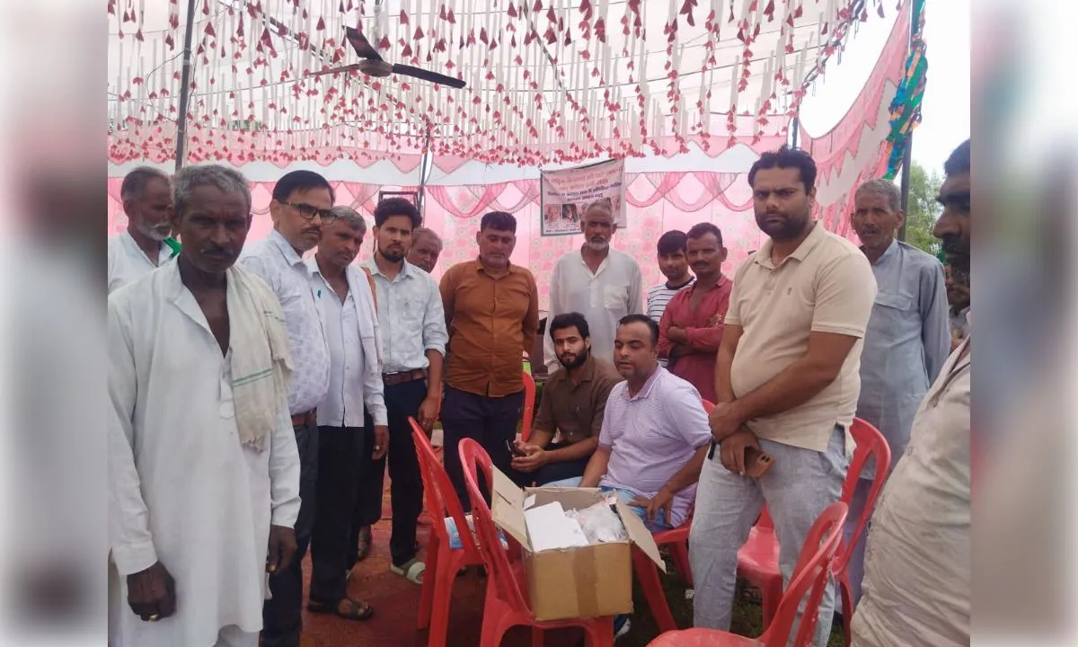 पांच गांवों में जलभराव, 192 मरीजों का स्वास्थ्य कैंप में उपचार