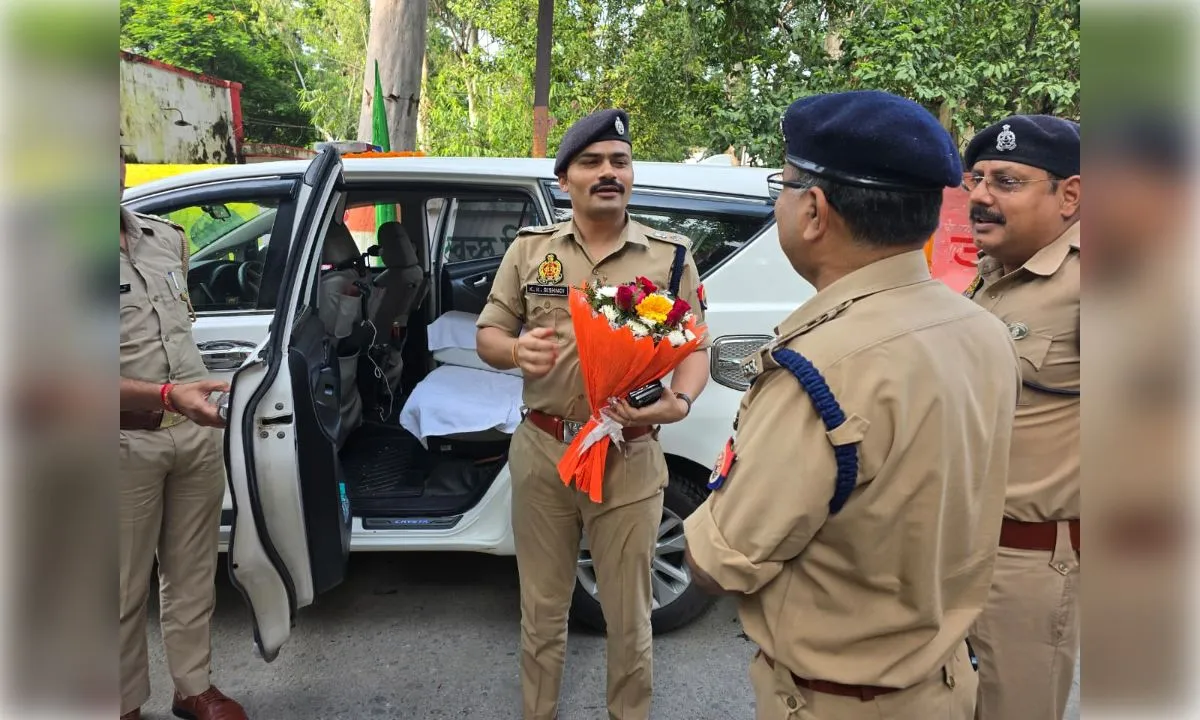 नवागत पुलिस अधीक्षक कृष्ण कुमार ने संभाला बिजनौर का कार्यभार
