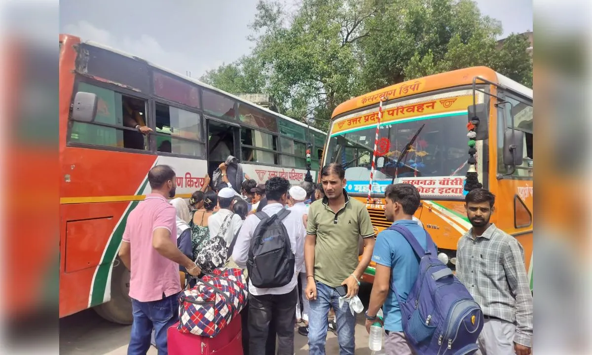 रक्षाबंधन पर लखनऊ में रोडवेज बसों के फेरे 900 से अधिक बढ़े
