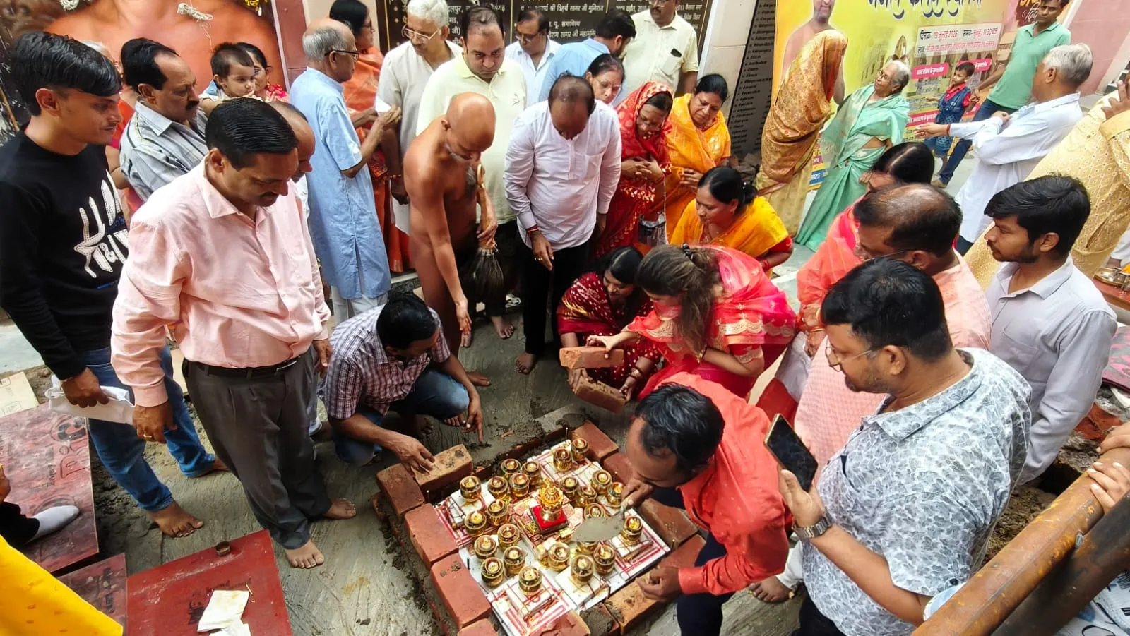 35 फुट ऊंचे मानस्तंभ का भूमि पूजन