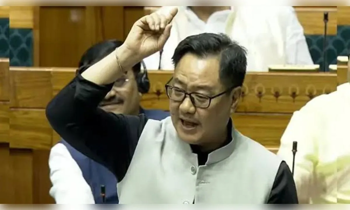 राज्यसभा में अमित शाह की मौजूदगी पर किरेन रिजिजू का जवाब
