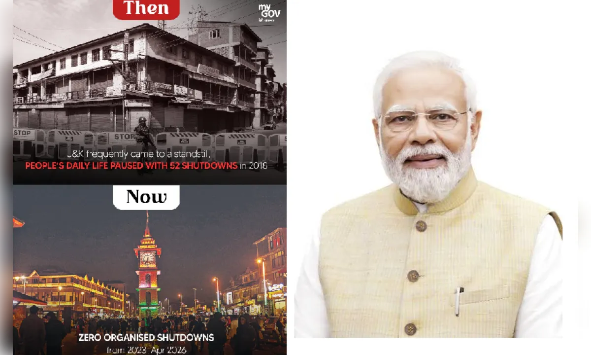 जम्मू-कश्मीर, लद्दाख से अनुच्छेद 370 हटाना विकास को गति देना: मोदी