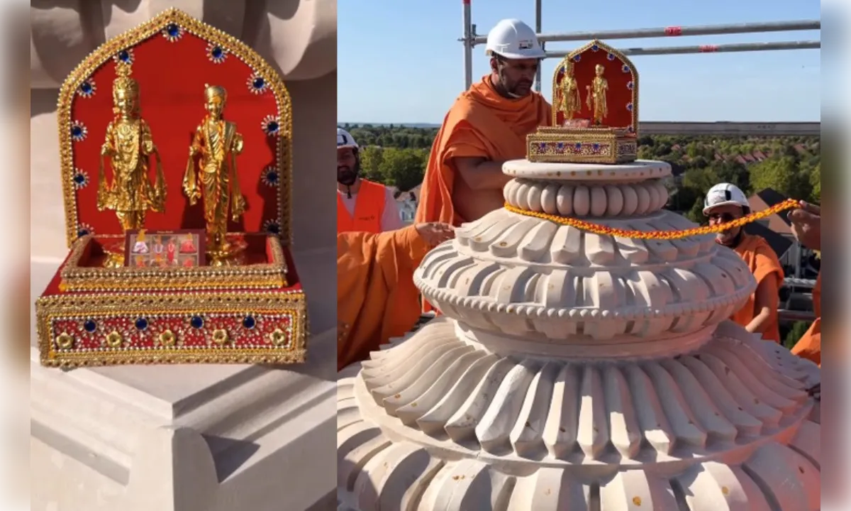 पेरिस में भव्य बीएपीएस हिंदू मंदिर तैयार, सितंबर से करे दर्शन
