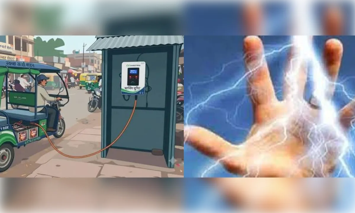 ई रिक्शा चार्ज करते समय करंट की चपेट में आया चालक, मौत