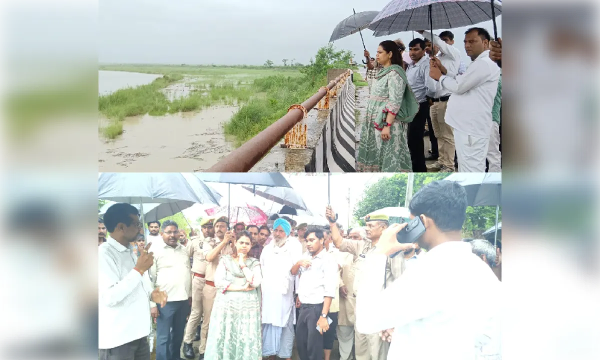 जिलाधिकारी ने चांदपुर–हस्तिनापुर मार्ग का किया निरीक्षण