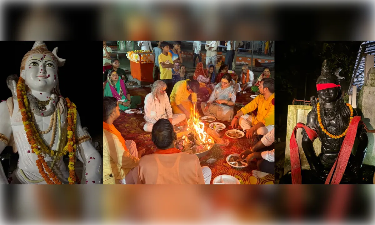 श्री काली मंदिर में स्थापित हुई 9 फीट ऊंची शिव प्रतिमा