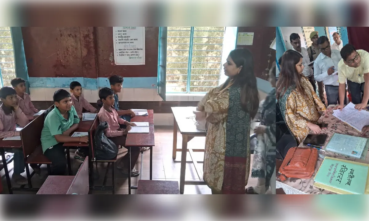 विद्यालय में अव्यवस्थाओं पर डीएम नाराज, सुधार के दिए निर्देश