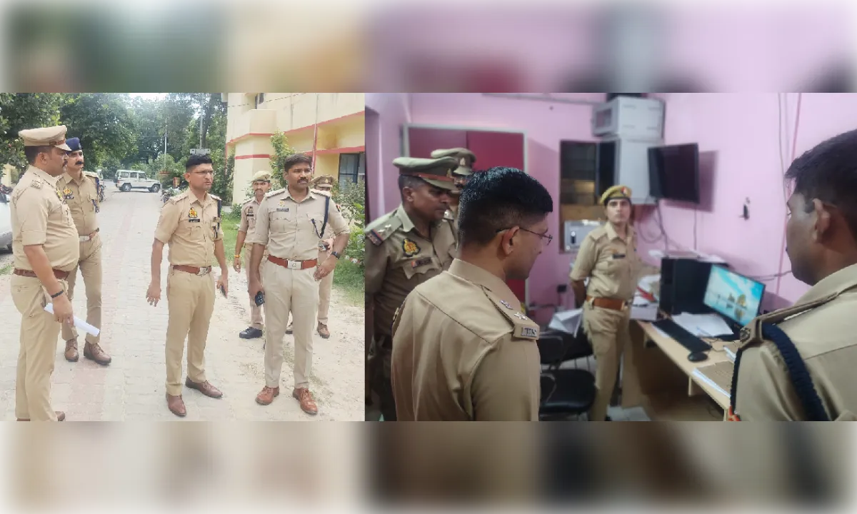 डीसीपी मो. मुश्ताक ने निगोहां थाने का किया निरीक्षण, पुलिसिंग व्यवस्था का लिया जायजा