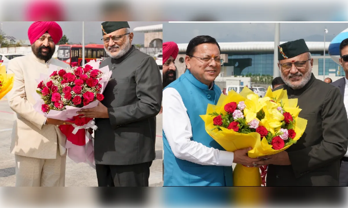 उत्तराखंड पहुंचे उपराष्ट्रपति, राज्यपाल और सीएम धामी ने किया स्वागत
