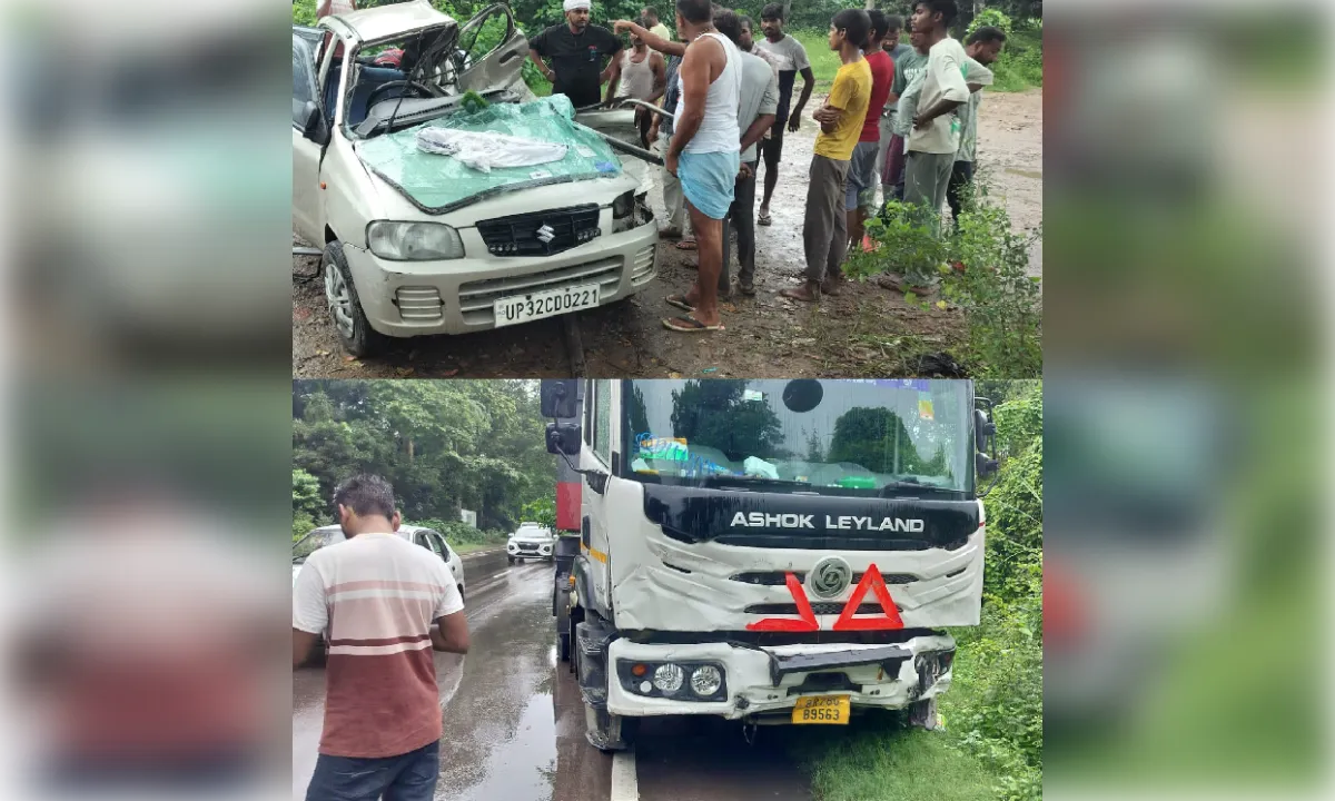 बिंदौरा निकट नेशनल हाईवे पर भीषण सड़क हादसा, चार लोगों की मौत