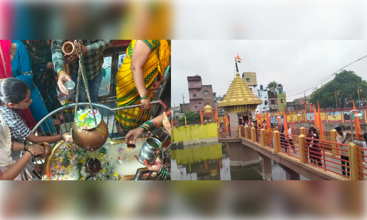 दुःखहरण नाथ मंदिर में शिव महापुराण कथा के दूसरे दिन गूंजी शिव महिमा