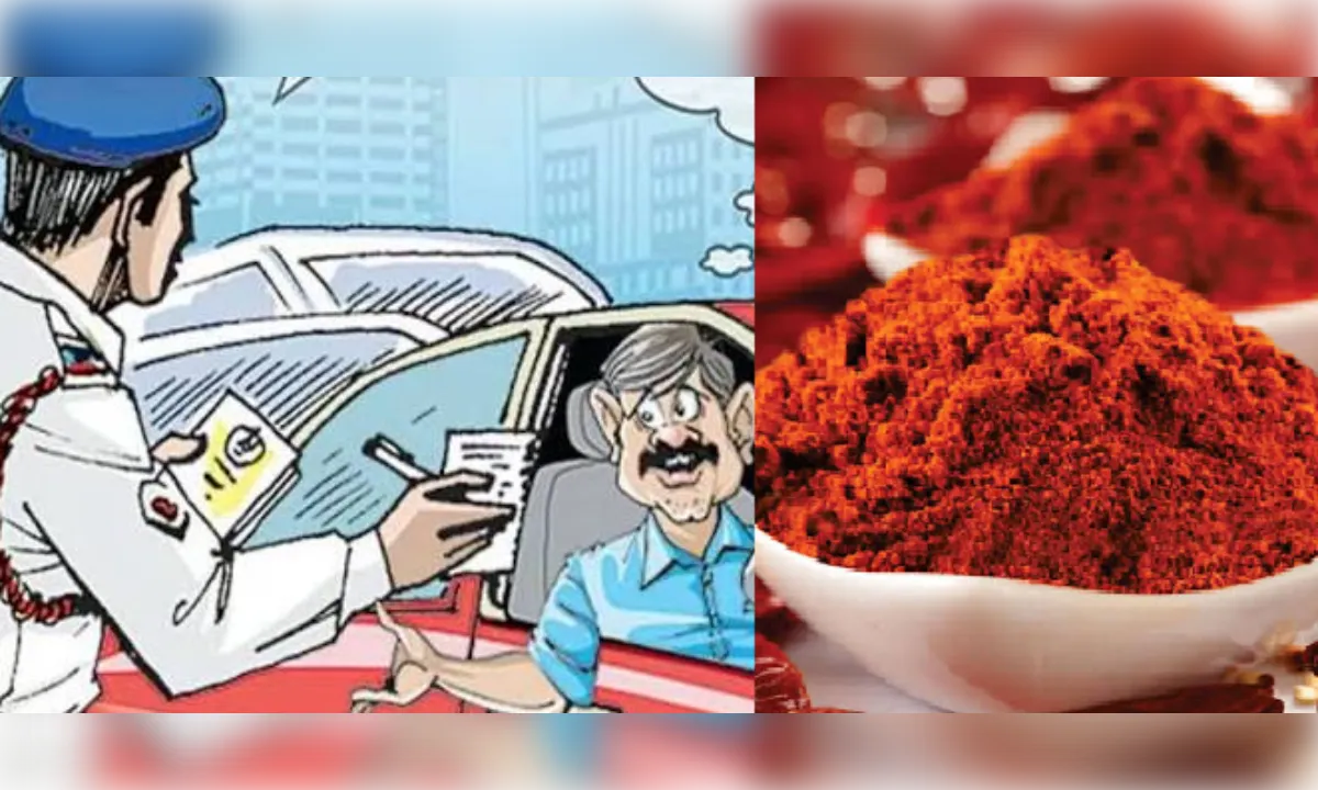 चेकिंग में पकड़ी बिना दस्तावेज बाइक, आंखों में मिर्च डालकर हमला