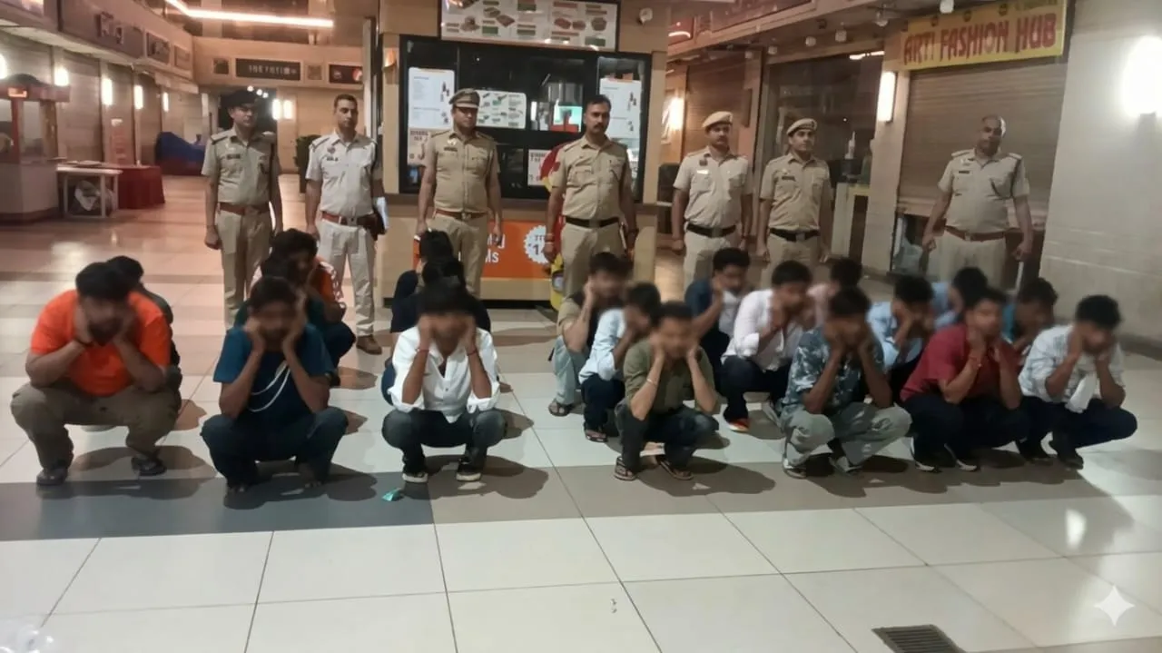 गुरुग्राम के मॉल में 18 स्पा सेंटरों पर पुलिस व महिला आयोग की छापेमारी