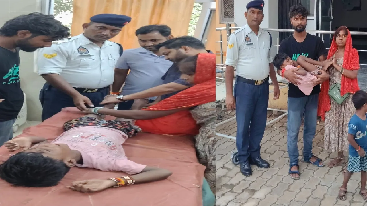 ड्यूटी पर तैनात ट्रैफिक पुलिसकर्मी ने दिखाई तत्परता, घायल 4 वर्षीय बच्चे को समय पर मिला इलाज