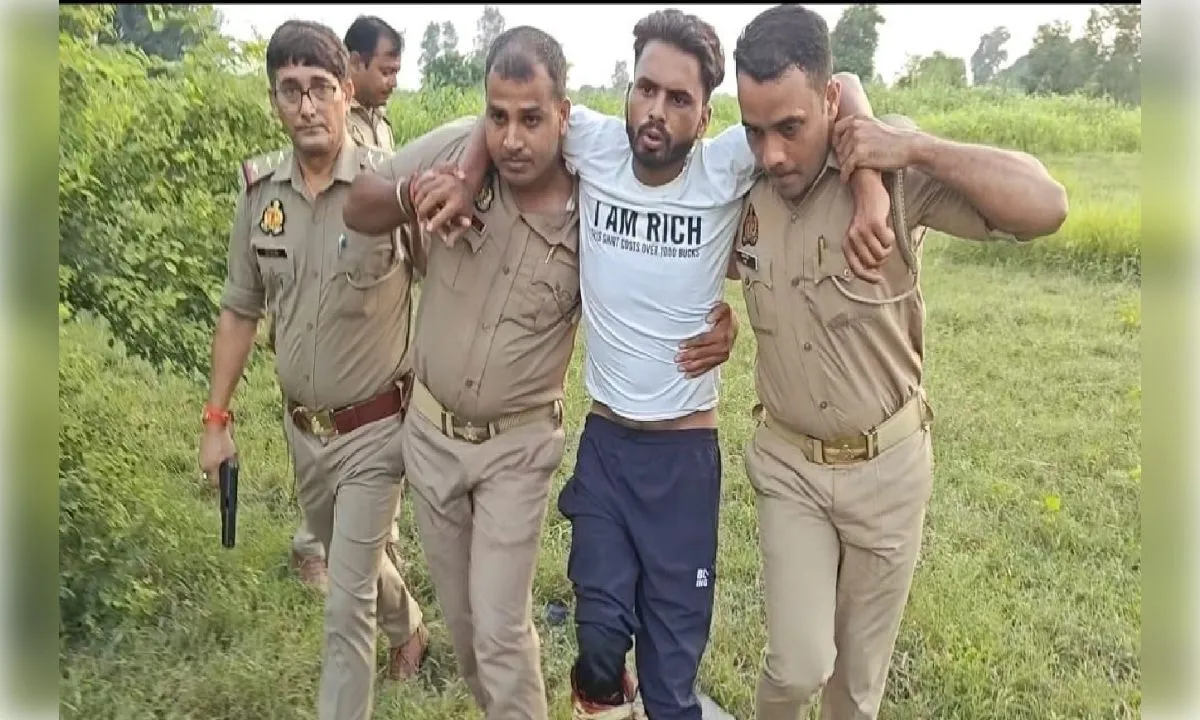 दुष्कर्म के आरोपी के पैर में लगी गोली, पुलिस ने किया गिरफ्तार