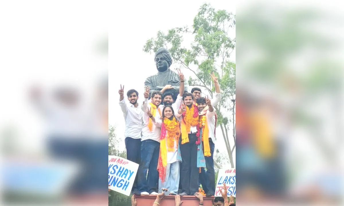 डूसू चुनाव में अभाविप ने फिर मारी बाजी, अध्यक्ष समेत तीन पद जीते