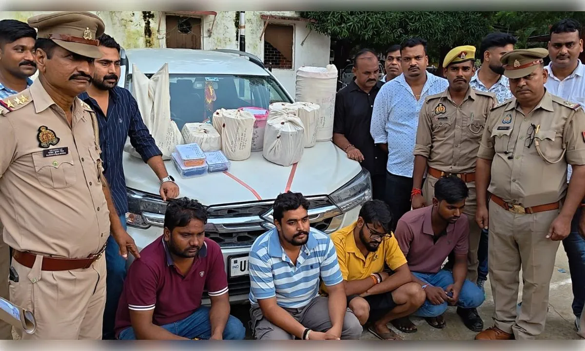 जौनपुर में एमडीएमए गिरोह का भंडाफोड़, चार गिरफ्तार