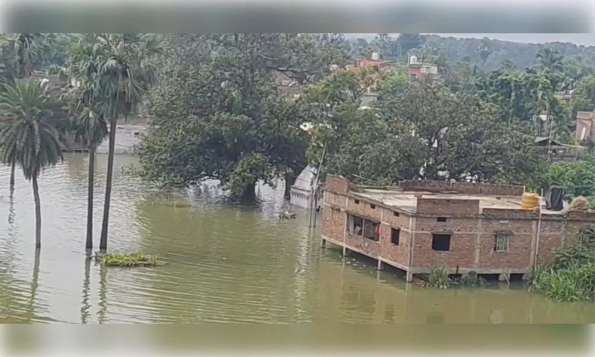 भागलपुर में बाढ़ का कहर, कई पंचायतें बनीं टापू....