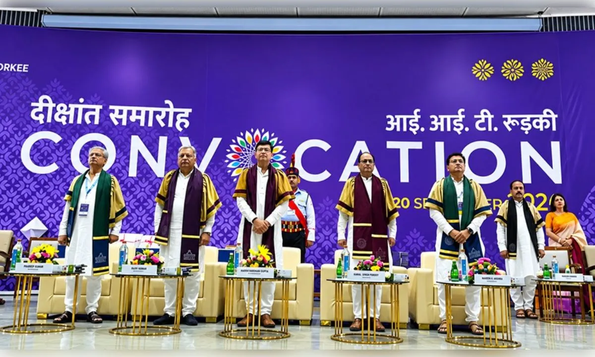 आईआईटी रुड़की में दूसरे दिन 1424 छात्र-छात्राओं को मिली डिग्रियां
