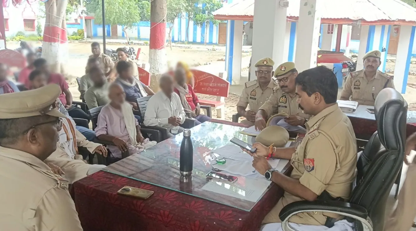 गणेश चतुर्थी के दृष्टिगत महुली पुलिस ने की पीस कमेटी की बैठक