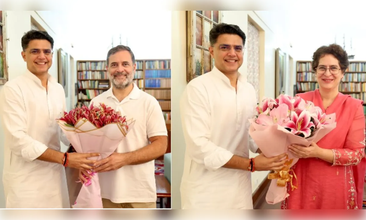 पंजाब प्रभारी बने सचिन पायलट, राहुल-प्रियंका से की मुलाकात