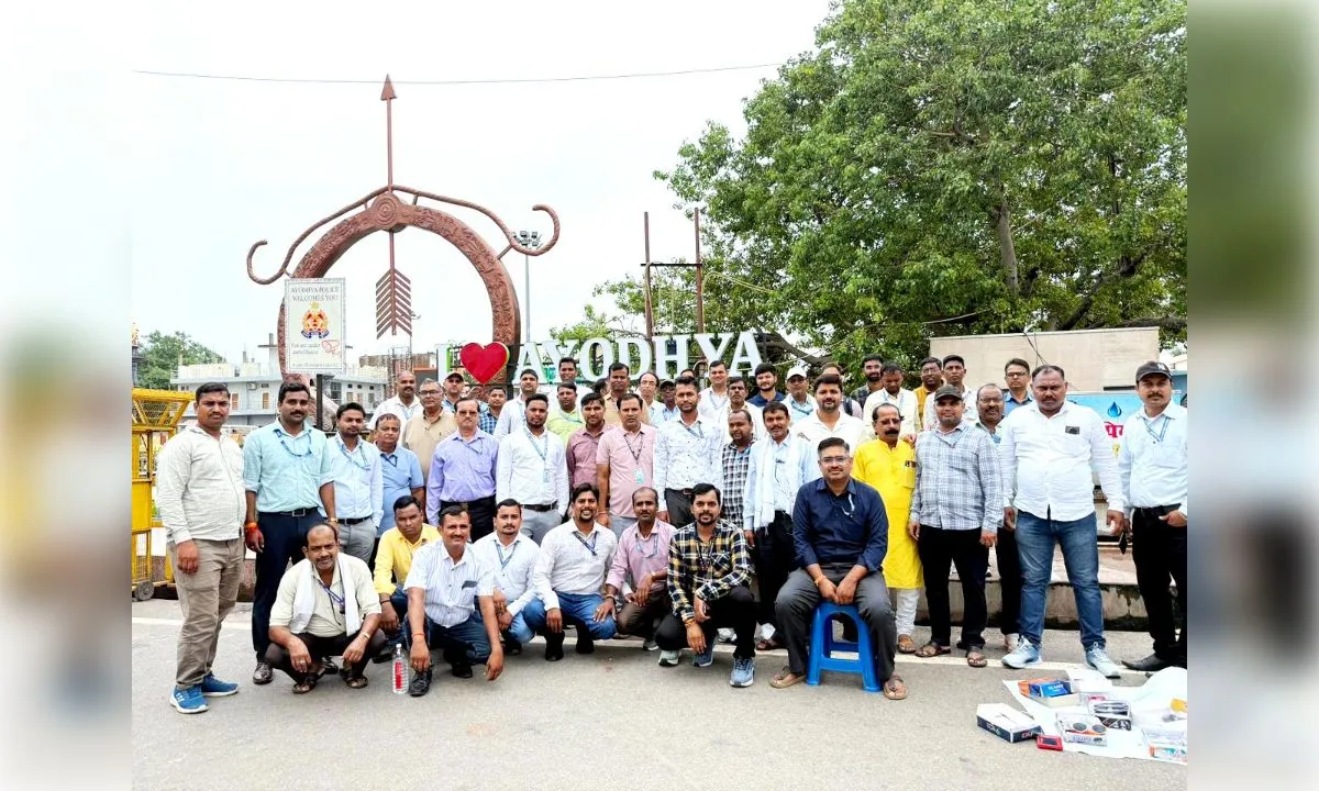 रेलकर्मियों के लिए अयोध्या भ्रमण शिविर, 49 कर्मचारियों ने लिया भाग