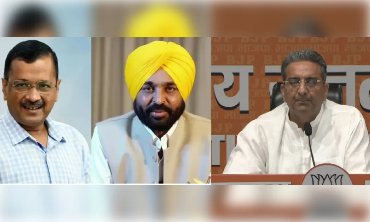'कैश फॉर ट्रांसफर' घोटाले को लेकर भाजपा ने केजरीवाल-मान को घेरा