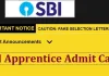 एसबीआई अप्रेंटिस भर्ती परीक्षा का एडमिट कार्ड जारी, 7 दिसंबर को होगी परीक्षा