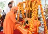 सीएम योगी ने गोरखनाथ मंदिर में मनाया श्रीराम जन्मोत्सव
