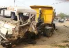ट्रेलर ने सड़क किनारे खड़े तीन ट्रक खलासियों को रौंदा, मौके पर ही मौत