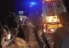 चंदन नगर ब्रिज के पास खड़े ट्रक से टकराई कार, 8 लोगों की मौत