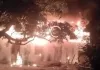 सामगुड़ी: मॉडर्न आदर्श सीनियर सेकेंडरी स्कूल में भीषण आग, लाखों की संपत्ति जलकर राख