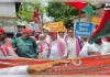  विधायक राम मूर्ति वर्मा के नेतृत्व में विशाल धरना प्रदर्शन कर उप जिलाधिकारी टांडा को ज्ञापन सौंपा