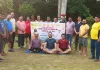 फल उद्यान पार्क में योग शिविर आयोजित