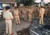 जालौन में बिना नंबर प्लेट और मॉडिफाइड साइलेंसर वाली 7 बाइक सीज, 3 बुलेट के साइलेंसर जब्त