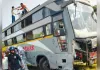 बहराइच: बस और मोटरसाइकिल की टक्कर में दो युवकों की मौत