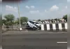 भीषण सड़क हादसा: डिवाइडर से टकराई क्रेटा कार, आरक्षक समेत सात घायल