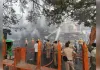 रोहतक: एसी का कंप्रेशर फटने से आधा दर्जन दुकानों में लगी भयंकर आग, भारी नुकसान