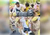 आप छात्र संगठन का हजरतगंज चौराहे पर प्रदर्शन, केंद्रीय शिक्षा मंत्री से इस्तीफे की मांग