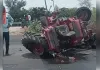 बीबीडी क्षेत्र में भीषण सड़क हादसा,  ट्रैक्टर-टैंकर की टक्कर में एक की मौत